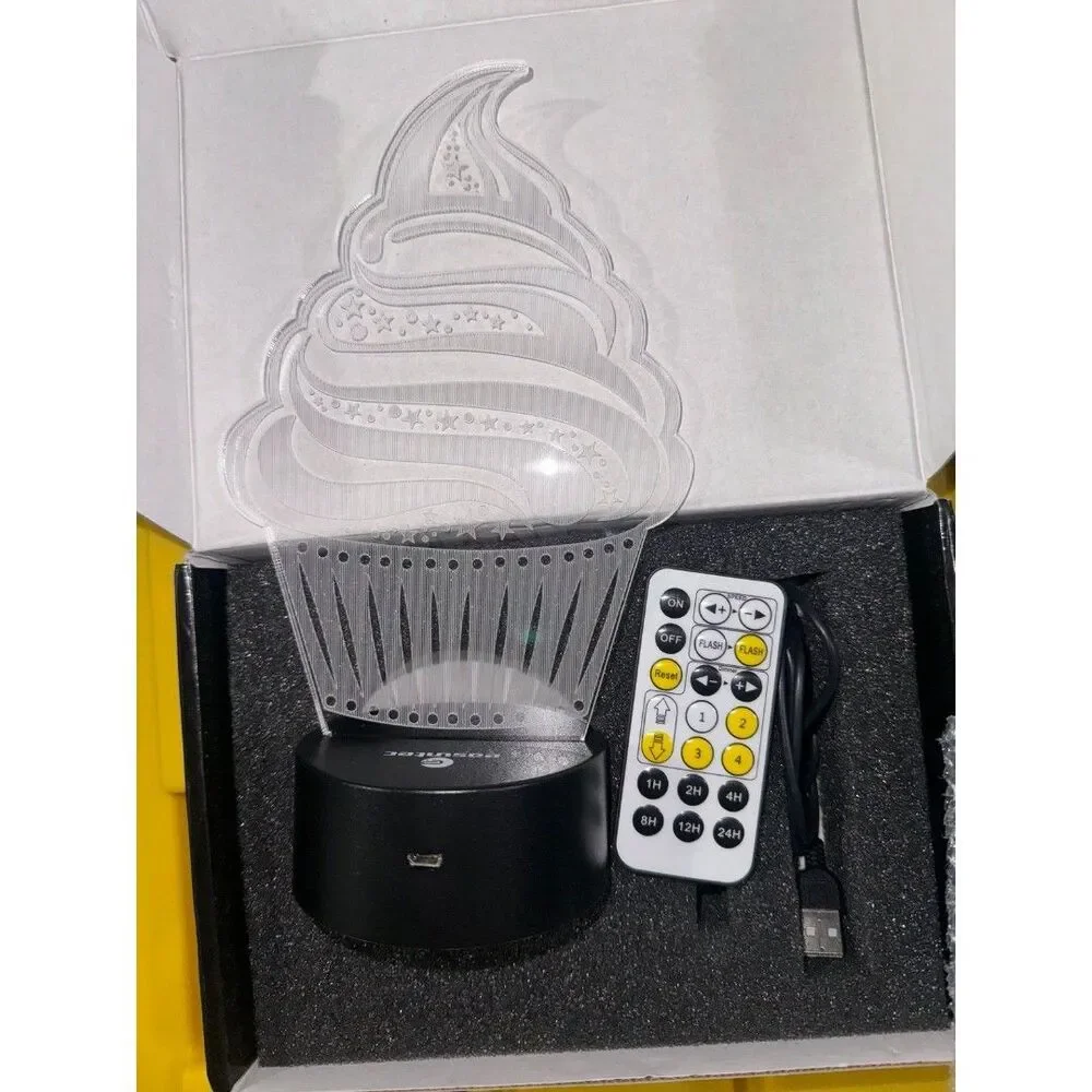 Light up cupcake Easuntec Birthday light B36
